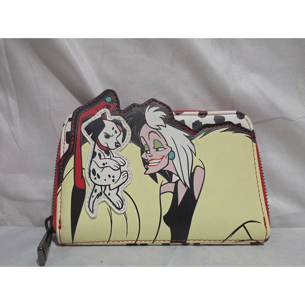 Loungefly Disney 101 Dalmatians Cruella Villain Scene Zip Around Wallet
